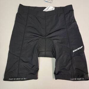 Baleaf Cycling Shorts Adult Extra Large Black Padded Nylon Spandex Blend